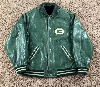 NFL Football Team Green Bay Packers Leather Jacket