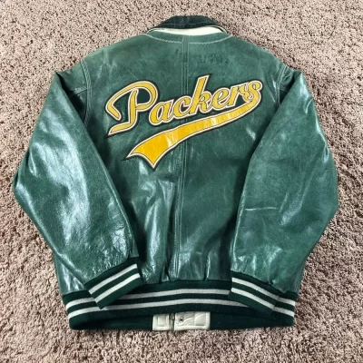 NFL Football Team Green Bay Packers Leather Jackets