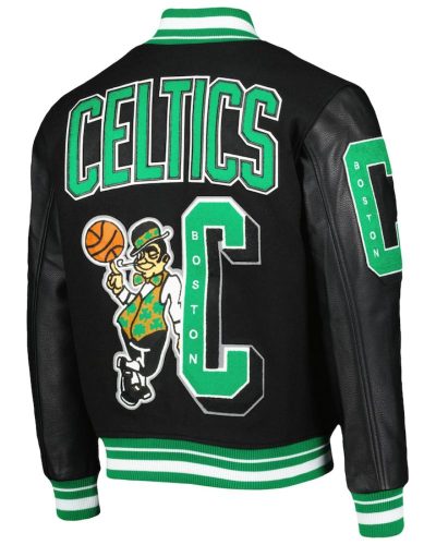Black Boston Celtics Nba Finals Champions Varsity Jacket