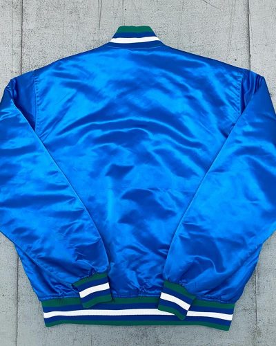 Minnesota Timberwolves 90’s Blue Satin Jacket