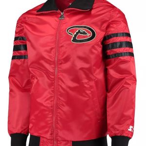 Varsity The Captain Arizona Diamondbacks Red Satin Jacket