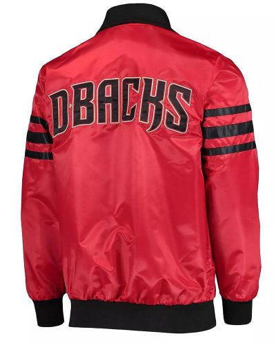 Varsity The Captain Arizona Diamondbacks Red Satin Jacket