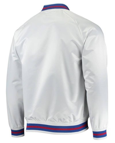 Philadelphia 76ers Hardwood Classics White Satin Jacket