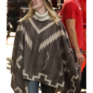 Elle Fanning A Rainy Day in New York Ashleigh Brown Poncho