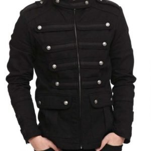 Men’s Gothic Steampunk Black Marching Band Jacket