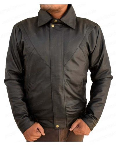 David Hasselhoff Michael Black Leather Knight Rider Jacket