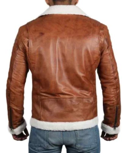 Mens Sheepskin Bomber Shearling Jacket