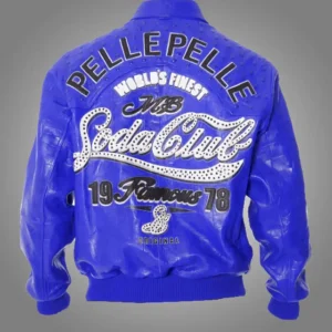 1978 Soda Club Blue Pelle Pelle Jacketss