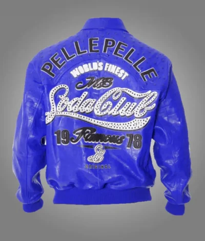 1978 Soda Club Blue Pelle Pelle Jacketss