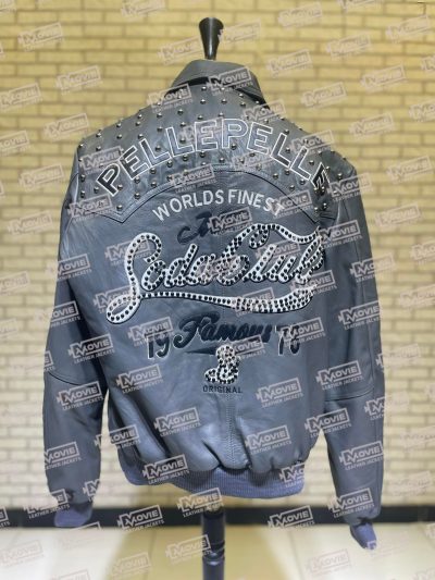 1978 Soda Club Gray Pelle Pelle Jacket