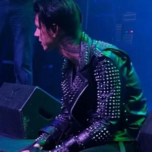 Andy Biersack American Satan Spiked Leather Jackets