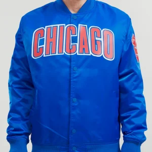 Chicago Cubs Big Logo Satin Jacket