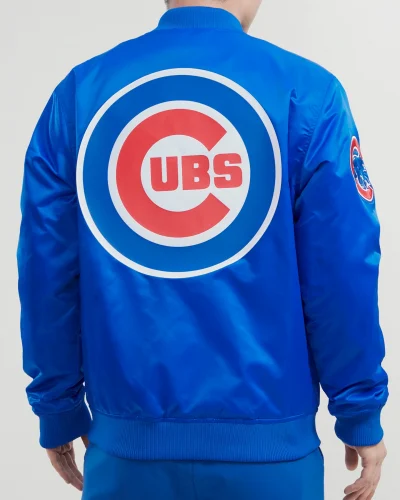 Chicago Cubs Big Logo Satin Jackets