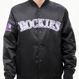 Colorado Rockies Big Logo Satin Jacket