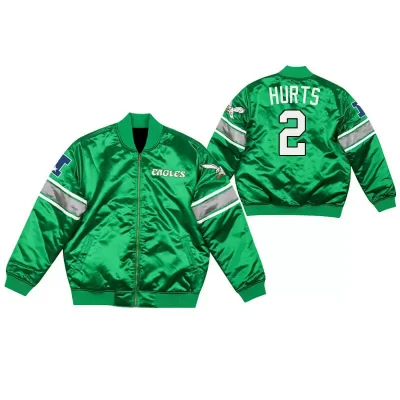 Jalen Hurts Philadelphia Eagles Satin Jacket