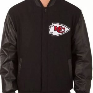 Kansas City Chiefs Black Letterman Jacket