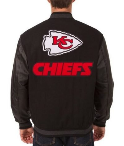 Kansas City Chiefs Black Letterman Jackets