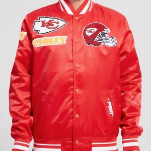Kansas City Chiefs Mash Up Satin Jacket