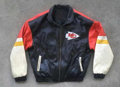 Kansas City Chiefs Zip-Up Leather Jacket