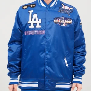 Los Angeles Dodgers All Star Blue Satin Jacket