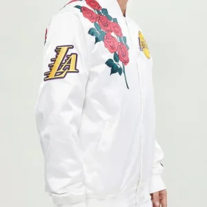 Los Angeles Lakers Rose Satin Jacket