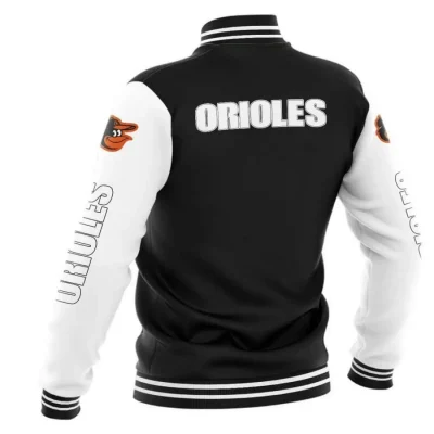 MLB Baltimore Orioles Black Baseball Varsity Jackets
