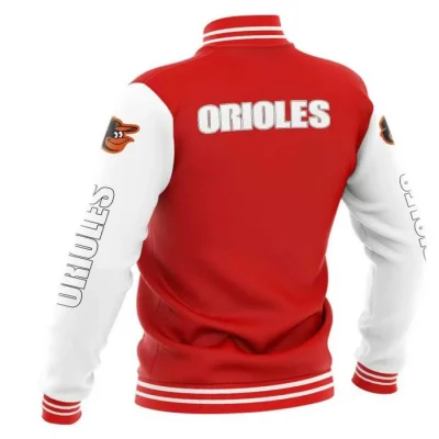 MLB Baltimore Orioles Red Baseball Varsity Jackets