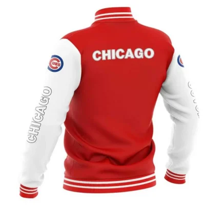 MLB Chicago Cubs Red Baseball Varsity Jackets