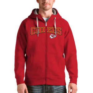 Men's Kansas City Chiefs Antigua Red Wordmark Hoodie