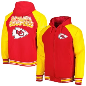 Men's Kansas City Chiefs Red Defender Raglan Jacket