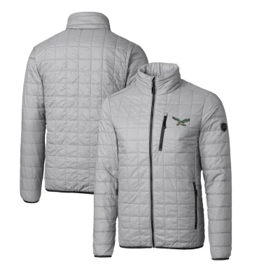 Men's Philadelphia Eagles Cutter Grey Puffer Jacket
