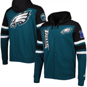 Men's Philadelphia Eagles Starter Green Hoodie