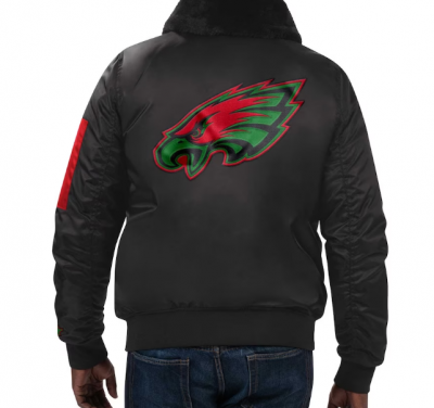 Men's Philadelphia Eagles Starter Satin Jackets