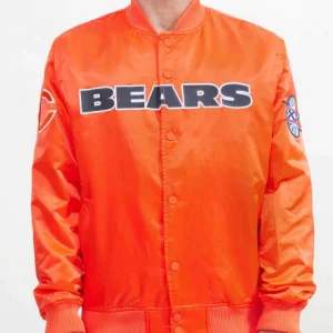 Men’s Pro Standard Chicago Bears Satin Orange Jacket