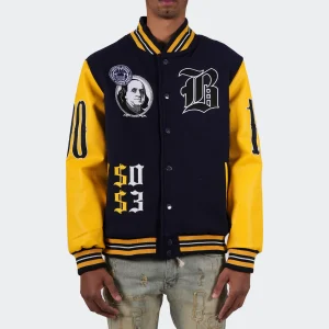 Men's Two Mill Twenty Blessed Money Varsity Jacket