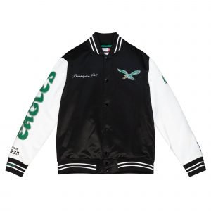 Philadelphia Eagles Team Origins Varsity Satin Jacket
