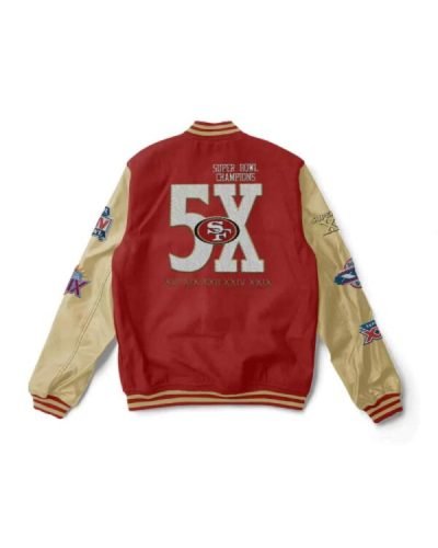San Francisco 49ers Super Bowl Champions Varsity Jacket