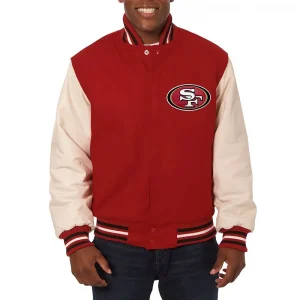 Scarlet & Cream San Francisco 49ers Varsity Jacket
