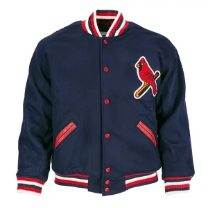 St. Louis Cardinals 1950 Navy Blue Wool Varsity Jacket