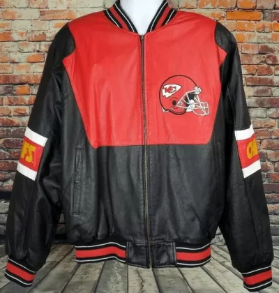 Vintage Kansas City Chiefs Leather Jacket