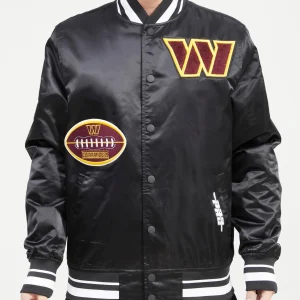 Washington Commanders Old English Black Jacket