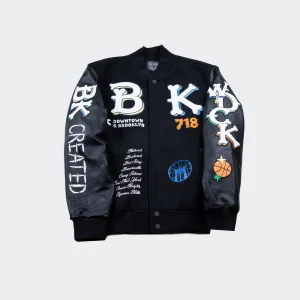 Wedding Cake Chicago Windy City Varsity Black Jacket
