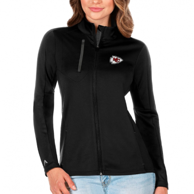 Women's Kansas City Chiefs Antigua Black Jacket