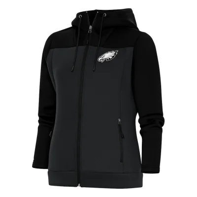 Women's Philadelphia Eagles Antigua Black Charcoal Jacket
