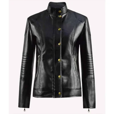 Alba Baptista Warrior Nun Season 2 Black Leather Jacket