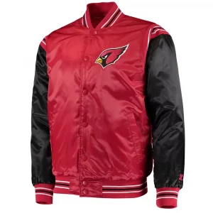 Arizona Cardinals Enforcer Satin Red & Black Jacket