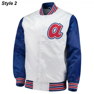Atlanta Braves Starter Satin White Jacket