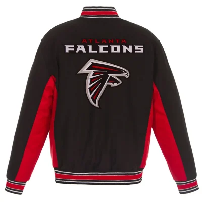 Atlanta Falcons Black and Red Varsity Wool Jackets