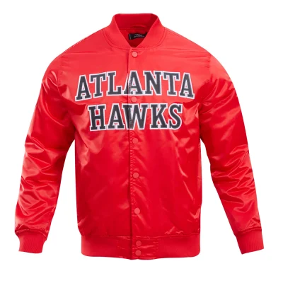 Atlanta Hawks Big Logo Satin Jacket