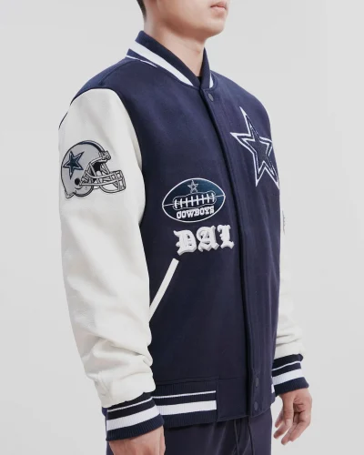 Dallas Cowboys Old English Wool Jacket